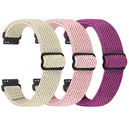 TumpCez Elastische Uhrenarmbänder,16mm 18mm 19mm 20mm 22mm Schnellverschluss Nylon Armband Verstellbare Aatmungsaktive Sportbänder Ersatzarmband für Herren Damen