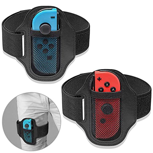 2 StüCke Leg Band FüR Switch Beingurt FüR Switch Sports Strap Kompatibel Mit Switch Adventure Beingurt FüR Switch Elastisches Leg Strap FüR Switch Verstellbare Elastische Beingurte FüR Ring Fit Switch