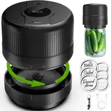 Wothfav Elektrisches Vakuumierer für Einmachgläser, Elektrische Mason Jar Vakuum Sealer für Breite und Normale Öffnung, LCD-Anzeige, Vakumierergerät zur Aufbewahrung und Gärung von Lebensmitteln