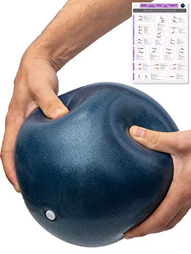 beneyu ® Rutschfester & Superleichter Soft Pilates Ball - Gymnastikball Klein - 23cm +Übungen