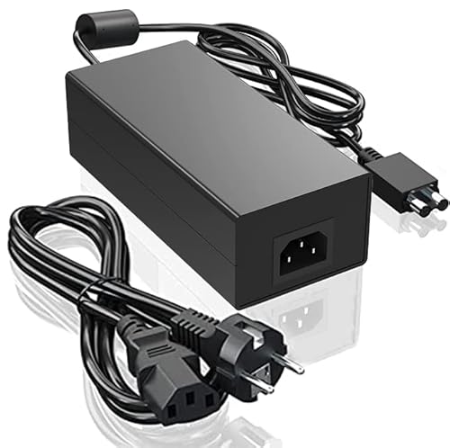 Xbox One Netzteil Brick Power Adapter, Power Supply Brick für Xbox One, AC Ladegerät mit EU Ladekable 100-240V Globale【Verbesserte Leise Version】