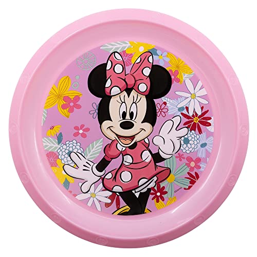 KINDERTELLER AUS BPA-FREIEM KUNSTSTOFF | MINNIE MOUSE MOUSE SPRING LOOK