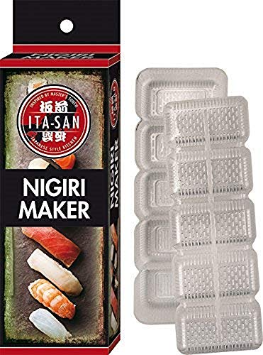 ITA-SAN Nigiri Former für Sushi für 5 Nigiris, aus Kunststoff, einfache und schnelle Zubereitung (1x Stück)