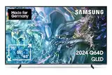 Samsung QLED 4K Q64D Fernseher 65 Zoll, Samsung TV mit Quantum Prozessor Lite 4K, 100 % Farbvolumen, 4K Upscaling, Motion Xcelerator, Smart TV, GQ65Q64DAUXZG, Deutsches Modell [2024]