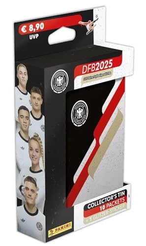 Panini DFB 2025-125 Jahre Fußballgeschichte | Pocket Tin | 10 Tüten + 1 Special-Sticker + Heartforcards® Versandschutz