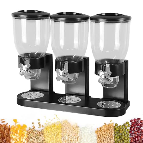 Generisch 3 Müsli -Distributor | Distributor für Trockenspeisekörperfutter - Organisation und 2L -Lagerbehälter für die obere CO -Part -Reiszucker -Pflichtmaschine