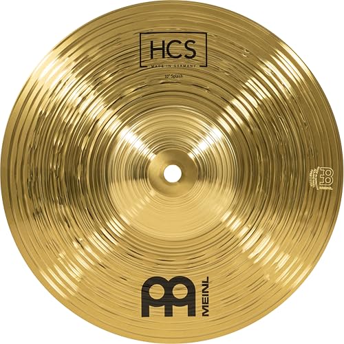 Meinl Cymbals HCS Splash — 10 Zoll (Video) Schlagzeug Becken (25,40cm) Messing, Traditionelles Finish (HCS10S)