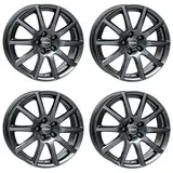 4x Rial Felgen Alufelgen Milano 6.5Jx16 ET50 5x108 titanium kompatibel mit FORD C-Max Focus Galaxy Kuga Mondeo S-Max Transit Tourneo Connect