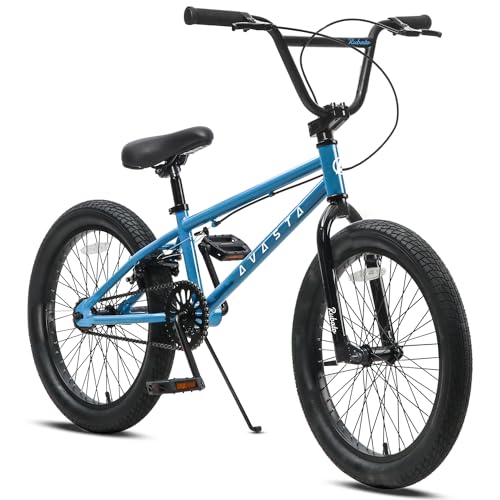 AVASTA 18 Zoll Kinderfahrrad Freestyle BMX Fahrrad für 5 6 7 8 Jahre alt Jungen Mädchen und Anfänger, Blau