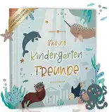 LEBENSKOMPASS Freundebuch Kindergarten Atlantis - Freundschaftsbuch mit handillustrierten Charakteren - liebevoll gestaltetes Kindergarten Freundebuch für Deine ersten Freunde