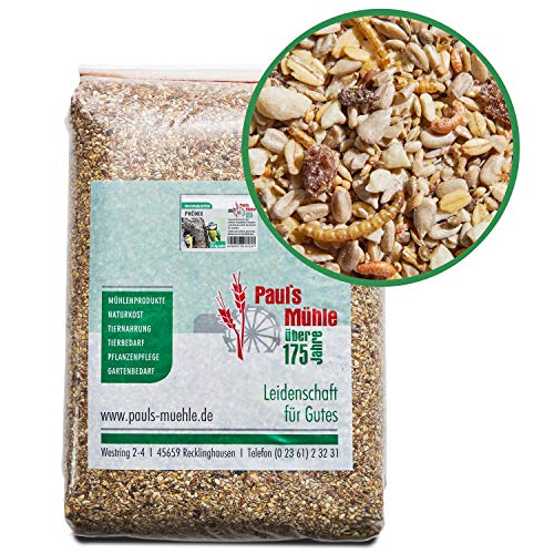 Paul´s Mühle Wildvogelfutter, Vogelfutter ideal für Brutzeit und Aufzucht, Phönix, 25 kg