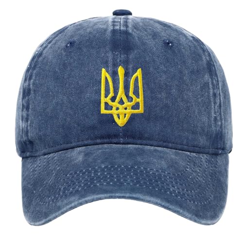 Stylische Kopfbedeckung für Paare Bestickte Visor-Mütze Modisch Bequem für Alltag Freizeit (Navy, One Size)