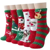 Niofind Kuschelsocken Damen, Winter Warme Flauschige Socken Dicke Weiche Thermo Haussocken Bettsocken wie Weihnachtsgeschenke für Frauen, 36-42