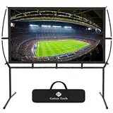 Kino-Leinwand für Zuhause, 233 x 139 cm (100 Zoll) 16: 9, mobile Projektionswand, einfache Installation und Bedienung, geeignet für Heimkino und Projektionswand im Freien