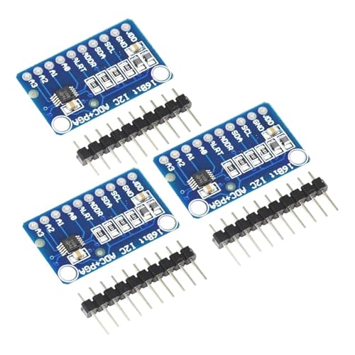 3 pcs ADS GERUI-1115 (16 Bit) analogue-digital converter ADC development board module, low power consumption (20uA), can be used on current detection and portable low-speed instruments