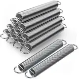 12 Stück Zugfedern mit Haken Zugfeder Edelstahl 70x10x1.2MM Spannfeder Sonnensegel Federn Metall Spiralfeder Federstahl Zugfedern Sortiment Stahlfeder Spannfeder mit Haken für Trampolin Mülleimer