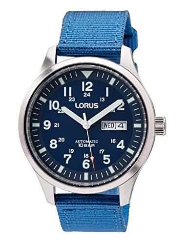 Lorus Herren-Uhr Automatik Edelstahl mit Textilband RL409BX9