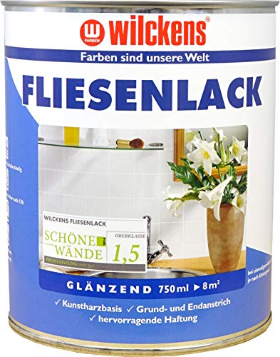 Wilckens Fliesenlack glänzend, 750 ml, Weiß