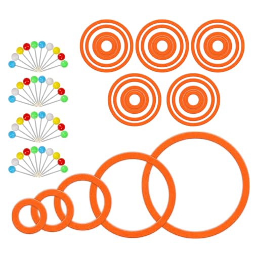 BEIMEIII 25 Stück Dart Übungsringe Orange 40 Stück Pins Gefühlt Dartscheibe Schutzring Trainingsringe Dart Zubehör Darts Schutzring Steeldart Pins Stecknadeln für Anfänger Üben Das Training Orange