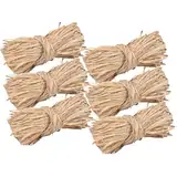 6 Stück 300g Naturbast, Bast Natur Raffia Garn Zum Häkeln Raffia Bast Für Floristen Garten Hochzeit