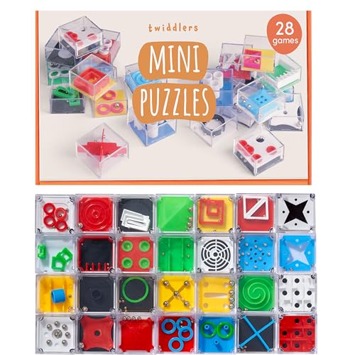 THE TWIDDLERS 28 Geduldspiele, Geschicklichkeitsspiele, Mini Knobelspiele für Kinder & Erwachsene - Hochzeiten & Kindergeburtstag Mitgebsel, Adventskalender, Mitbringsel, Gastgeschenke, Give Aways
