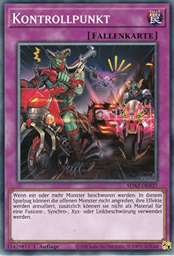 SDAZ-DE037 - Kontrollpunkt - Common - Deutsch - Structure Deck: Albaz Strike - mit LMS Trading Fieldcenter-Karte Yugioh