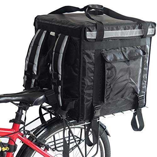 PK-92V: Große, starre, robuste Lebensmittelbox für Motorrad, Thermo-Liefertaschen, Pizza-Lieferrucksack, Top-Loading, 45,7 cm L x 45,7 cm B x 45,7 cm H