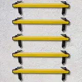 Robuste 5-stufige Stahl-Wandleiter - 285 kg Kapazität - Notfallleiter mit permanenter Schraube und 3-lagiger - Rostbeständiger Beschichtung für Kellerfenster und Brunnen