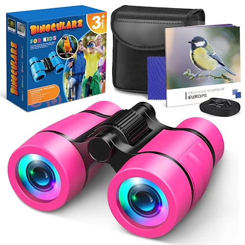 HappyKidsClub Spielzeug ab 3-12 Jahre Mädchen, Geschenk Mädchen 3-12 Jahre Binoculars Einschulung Mädchen Geschenk Kinderspielzeug ab 3-12 Jahre Fernrohr Kinder Geschenke Kinder Spielzeug 3-12 Jahre