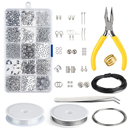 KUUQA Schmuckherstellung Kit, Schmuck Reparatur Kit, die bilden und Reparatur-Werkzeug-Installationssatz bilden