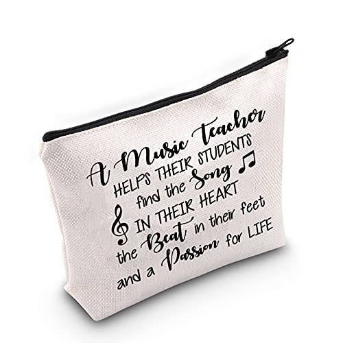 Make-up-Tasche für Musiklehrer, Geschenk für Klavierlehrer und Musiker, Lehrer, Geschenk für Lehrer, Geschenk für Lehrer, Geschenk zum Schulabschluss