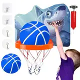 Indoor-Basketball-Reifen | Faltbare Kinder beleuchten den Indoor-Basketballreifen – Basketballreifen über der Tür, verstellbarer Schlafzimmerring für Büros