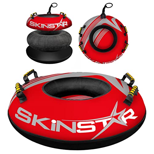 SkinStar Profi Snow Tube Schlitten Bob Rodel Reifen Schneereifen Rutschreifen Ø70cm red