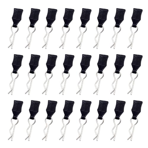 CXNXFD 24 Stücke RC Karosserie Clips,RC Körper Shell Pin,Deerc Ersatzteile mit Aufreißlaschen,für 1/18 1/16 Zubehör Ersatz