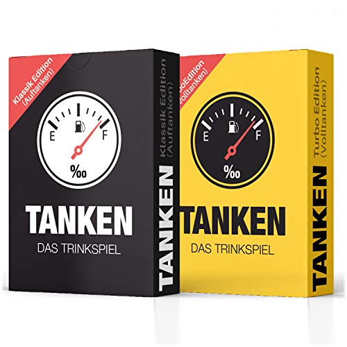 Inspiracles TANKEN das Trinkspiel 2er Set - Klassik + Turbo Edition Trinkspiele für Erwachsene, Lustiges Geschenk für Männer und Frauen, Witziges Partyspiel ab 18, Saufspiel