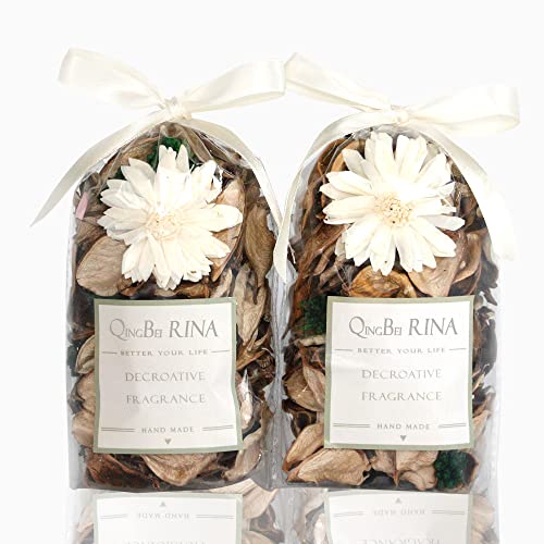 Qingbei Rina Frühling Potpourri Dekor, Frühling Mini weiß Vanille duftenden Potpourri Beutel, Schüssel Füller, Vase Füller, Home Frangrance Sachets, Hochzeit Party Geschenk für Mama