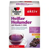 Doppelherz Heißer Holunder, Vitamin C und Zink, 10 Beutel