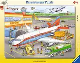 Ravensburger Kinderpuzzle - 06700 Kleiner Flugplatz - Rahmenpuzzle für Kinder ab 4 Jahren, mit 40 Teilen, Yellow