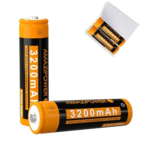 3,7 Volt Wiederaufladbarer Akku,3200mAh NiMH Batterie Hohe Kapazität Batterien für LED Stirnlampe,Fernbedienung,Ferngesteuertes Auto SH