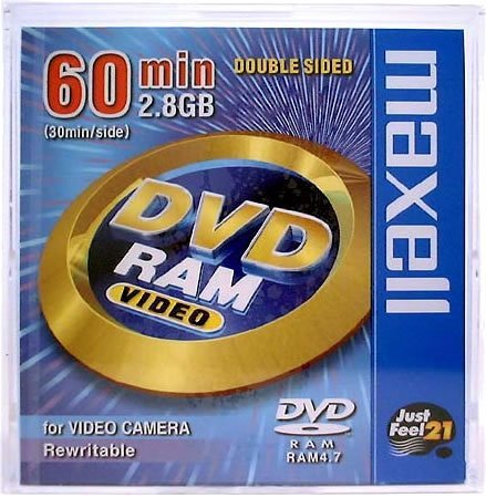 Maxell DVD-RAM Rohling V-CAM 60min Jewel Case