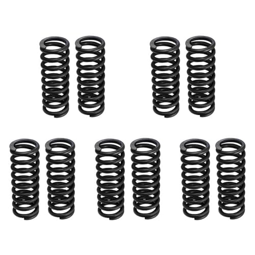 10 Stück 65Mn Federstahl Druckfeder 1.0x7x50mm(1mm Drahtdurchmesser x 7mm Außendurchmesser x 50mm Länge)