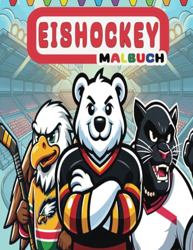 Eishockey Malabuch: Geschenk für Eishockey-Fans und Kinder