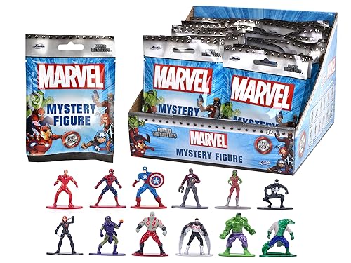 Jada Toys 253221016 - Marvel Nanofiguren Blind Pack - Marvel Metall Sammlerfiguren im Blind Pack, 4 cm, Ab 3 Jahren, Zufällige Auswahl