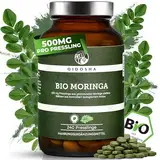 QIDOSHA® Bio Moringa oleifera Presslinge hochdosiert, 240 Stk im Apothekerglas, 2000mg je Tagesportion, 100% naturrein und schonend verarbeitet (240 Presslinge, 240 Presslinge mit 500mg)