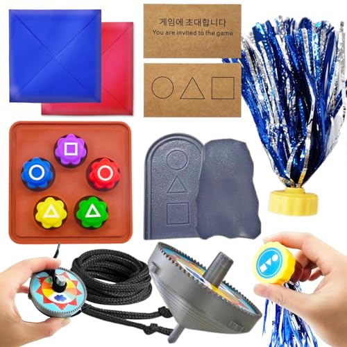 Nhcuijun Gonggi Korean Game, Traditional Korean Games, Gonggi Steine Catching Game,Korean Folk Game Set, Jebi chagi, Gong-gi, Biseokchigi, Paeng-y, DDAKJI, Family Travel Games
