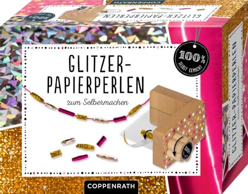 Glitzer-Papierperlen: zum Selbermachen