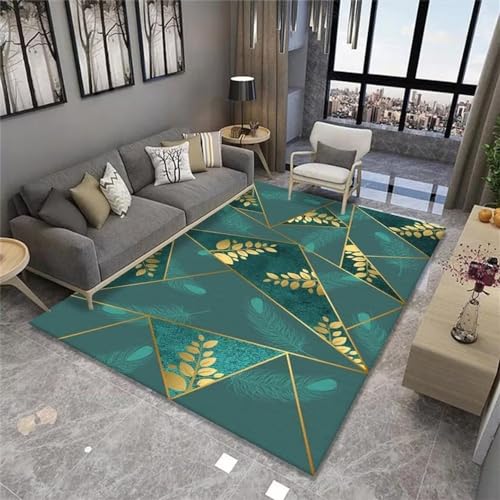 CHEMYO Teppichverkauf, geometrischer, Rutschfester großer Gartenteppich, grüne Schlafzimmerteppiche für Erwachsene, kleine Teppiche und Läufer, Teppichverkauf, Außenteppich, groß, 180 x 250 cm