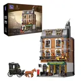 PANTASY Baker Street 221B Das Gebäude Erwachsenen-Bausatzmodell für Bausteine, Sammlerstücke der Architektur von Sherlock-Holmes-Fans modulares Ziegelset für kreatives Montagespielzeug