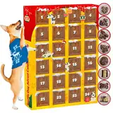 Hunde Adventskalender 2024 – Premium & Leckere Hundesnacks – Halten Sie Ihren Hund Die Ganze Weihnachtssaison Begeistert – 8 Verschiedene Leckereien