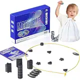 Magnetisches Schachspiel Set, Kluster Magnetspiel, Mit 20 Magnetisches Spiel Steinen, Strategie Magnet Schach Tisch Magnetic Spiel, Tragbares Festliches Spielzubehör für Familientreffen/Camping